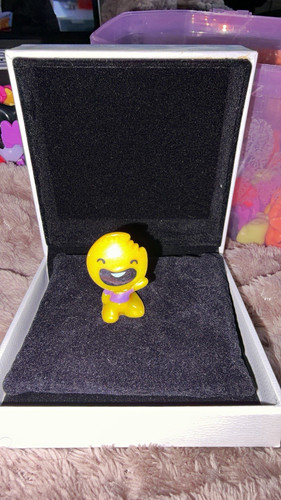 Small yellow plastic smiley - yellow,