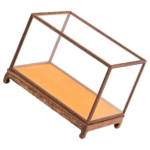 Clear wooden figurine display - wooden,