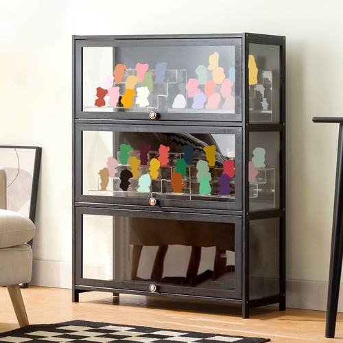 3tier acrylic black bamboo - black,