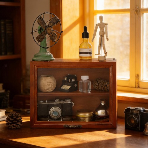 Figurine display case modern - case,