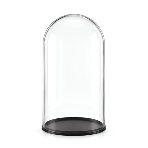 Clear round figurine case - figurine,