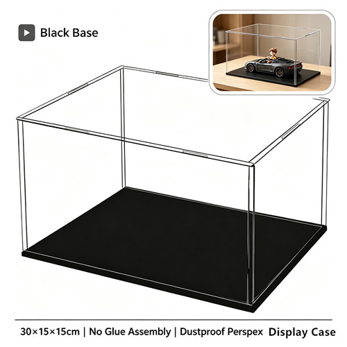 Perspex clear acrylic display - clear,