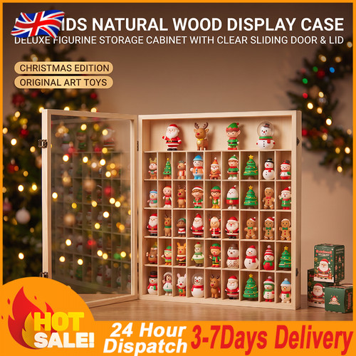 Grids wood display case - 51,