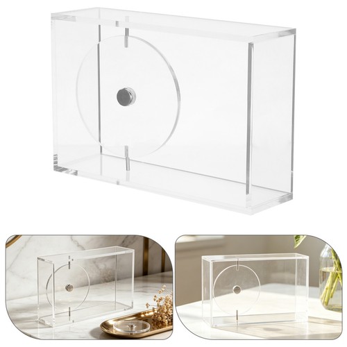 Clear figurine display case - display,