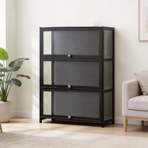 Tier black bamboo - 3-tier, &