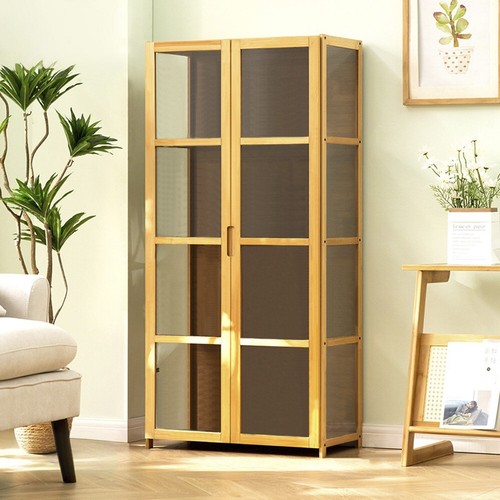 Tier acrylic bamboo display - 4-tier,